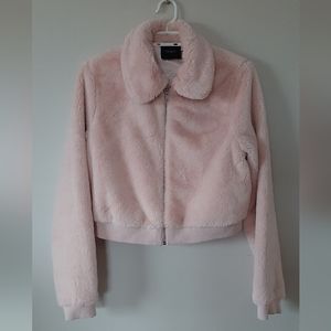 Forever 21 Fuzzy Cropped Jacket
